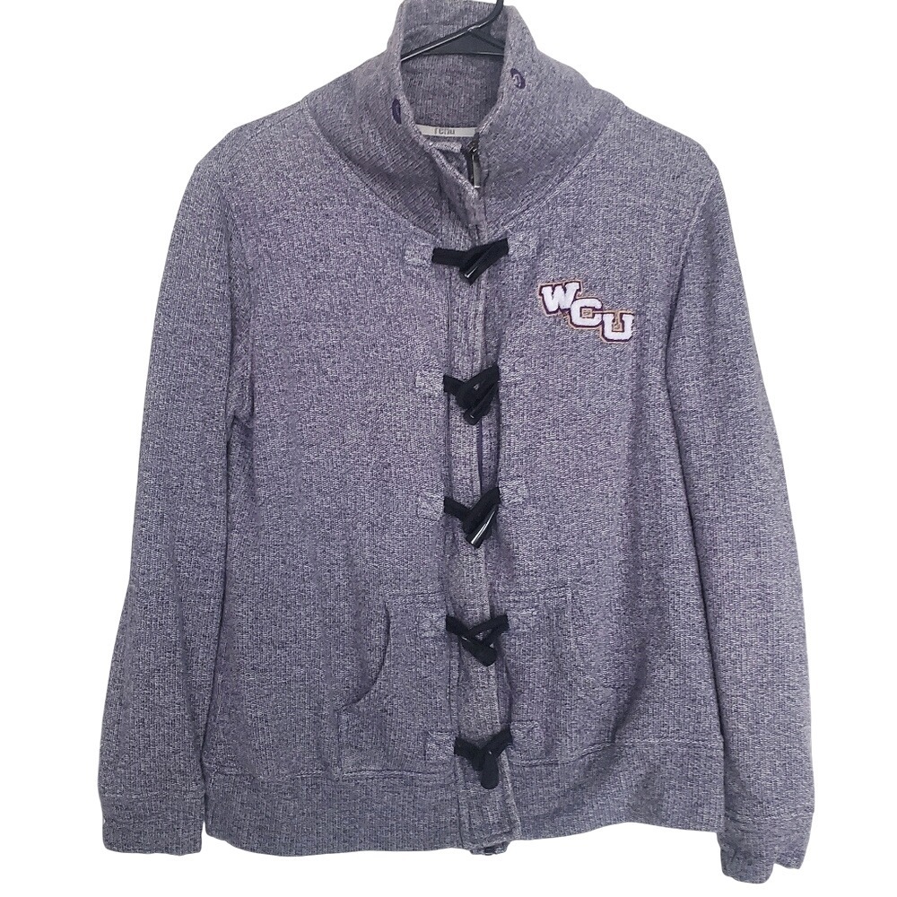 Renu Bruzer WCU Western Carolina University Jacket Purple Toggle Zip Large